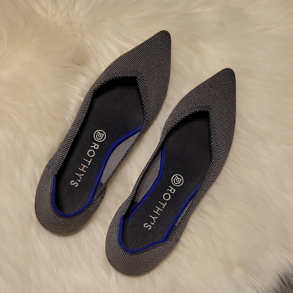 Rothy's Gray Espadrilles Slip-On Shoes